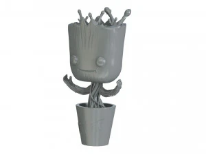 Dancing Groot Figure 3D Print Model