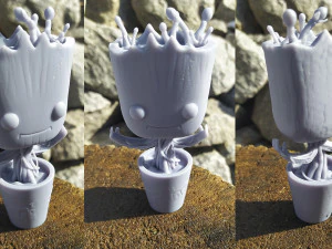 Dancing Groot Figure 3D Print Model