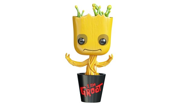 Dancing Groot Model 3D .c4d .max .obj .3ds .fbx .stl .blend 