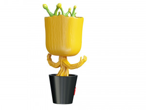 Dancing Groot Model 3D