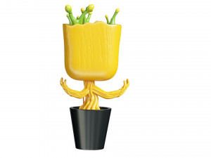 Dancing Groot Model 3D
