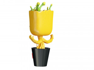 Dancing Groot Model 3D