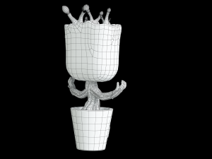 Dancing Groot Model 3D