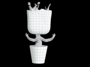Dancing Groot Model 3D