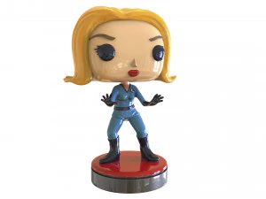 インビジブル・ガール ファンタスティック・フォー 3Dプリントモデル