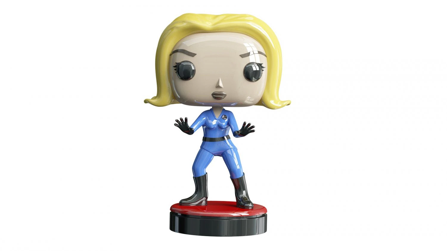 Invisible Girl 3D Model .c4d .max .obj .3ds .fbx .stl .blend