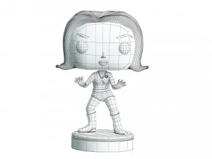 Invisible Girl 3D Model