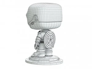 Captain America 3D Model