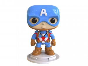 Captain America Figure 3D 打印模型
