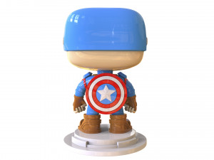 Captain America Figure 3D Print Model