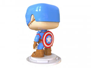 Captain America Figure 3D Print Model