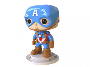 Captain America Figure 3D Print Model