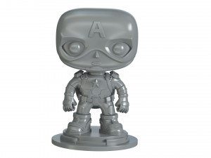 Captain America Figure 3D Print Model