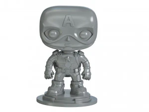 Captain America Figure 3D Print Model