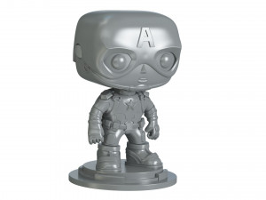 Captain America Figure 3D Print Model
