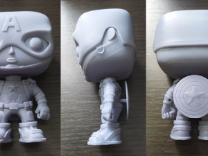 Captain America Figure 3D Print Model