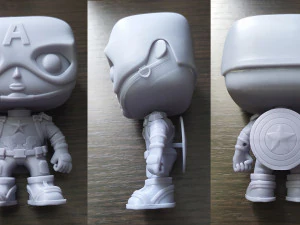 Captain America Figure 3D Print Model