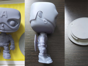 Captain America Figure 3D Print Model