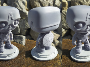 Captain America Figure 3D Print Model
