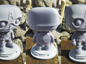 Captain America Figure 3D Print Model
