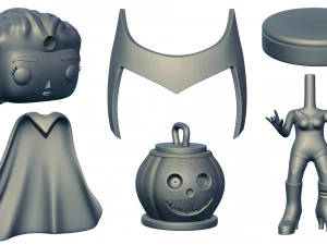 Wanda Halloween Figure 3D Print Model
