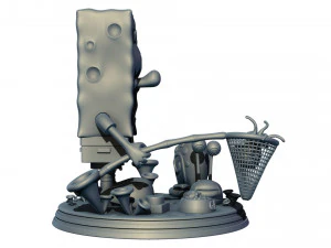 Sponge Bob Square Pants Figure 3D Print Model