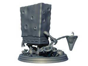 Sponge Bob Square Pants Figure 3D Print Model