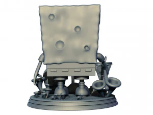Sponge Bob Square Pants Figure 3D Print Model