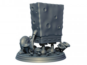 Sponge Bob Square Pants Figure Modello di stampa 3D