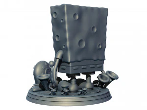 Sponge Bob Square Pants Figure 3D Print Model