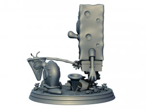 Sponge Bob Square Pants Figure 3D Print Model