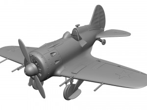 Airplane I-16 3D 打印模型