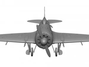 Airplane I-16 3D Print Model