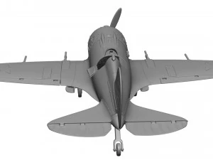 Airplane I-16 3D Print Model