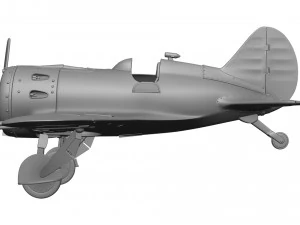 Airplane I-16 3D Print Model