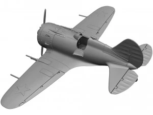 Airplane I-16 3D Print Model