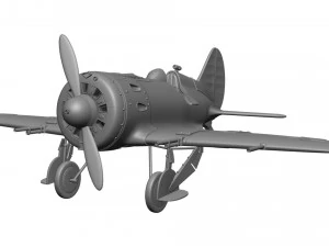Airplane I-16 3D Print Model