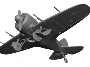 Airplane I-16 Model do druku 3D