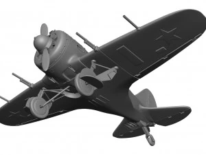 Airplane I-16 3D Print Model