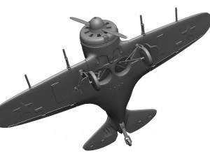 Airplane I-16 3D Print Model
