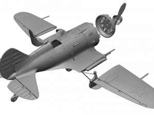 Airplane I-16 Model do druku 3D