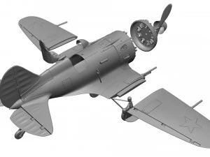 Airplane I-16 3D Print Model