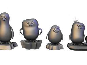 Figure di pinguini di Madagascar Modello di stampa 3D