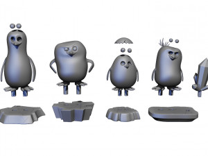 Penguins of Madagascar Figures Modèles 3D en vedette