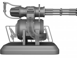 Minigun Fallout 4 Figure 3D Print Model