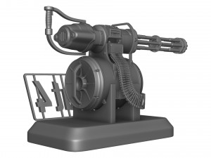 Minigun Fallout 4 Figure 3D Print Model