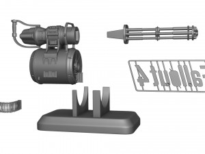 Minigun Fallout 4 Figure 3D Print Model