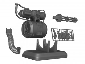 Minigun Fallout 4 Figure 3D Print Model
