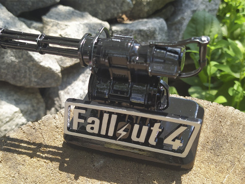 Minigun Fallout 4 Figure 3D Print Model