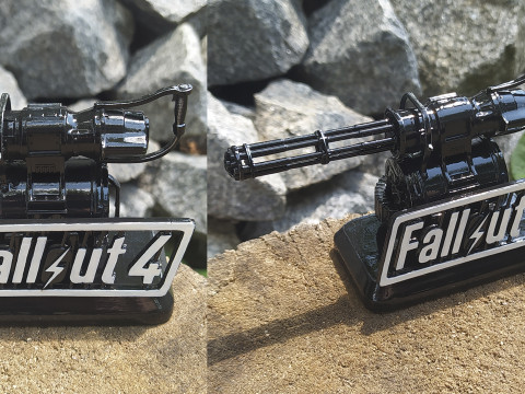 Minigun Fallout 4 Figure 3D Print Model